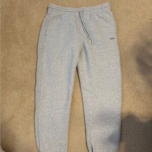Aritzia TNA Cozy Fleece Sweatpants in Light Gray